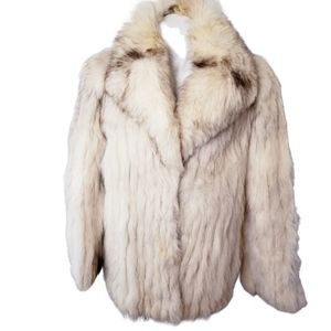 Vintage Blue Fox fur coat size medium